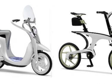 電動スクーター「EC-Miu」と電動アシスト自転車「PAS WITH」の画像