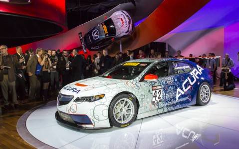 2015 Acura TLX GT Race Car Introduced at 2014 NAIAS