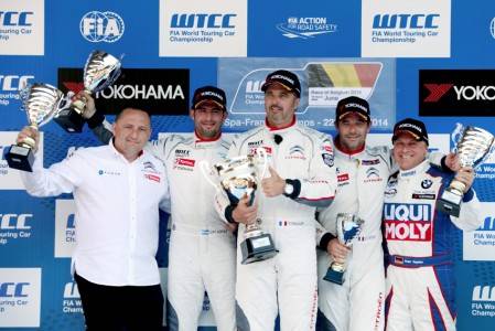 WTCC2014　 第7戦　スパ･フランコルシャン　表彰台