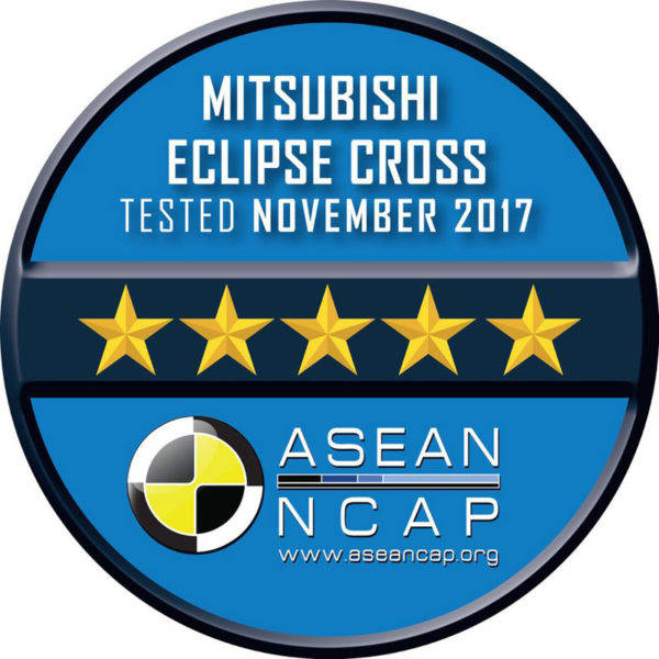 三菱　エクリプスクロス　ASEAN NCAPで5スターを獲得　エンブレム