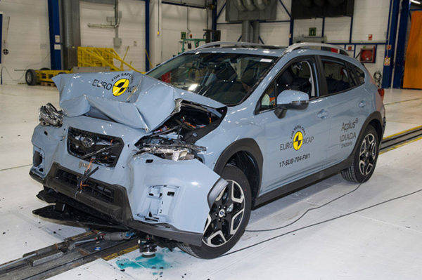 スバル　インプレッサ　XV　ユーロNCAP　ベストinクラス・セーフティ賞を受賞　実験車両