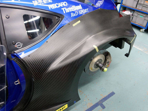 SUBARU STI SuperGTRace GT300Class BRZ carbon rearfender