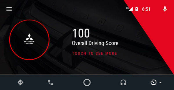 三菱　MITSUBISHI CONNECT　アンドロイドオート対応アプリ　Drive scoring app