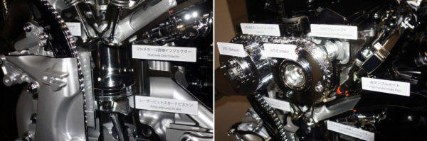 トヨタ　新開発ダイナミックフォースエンジン　2.0L　燃焼室周辺　カム駆動部