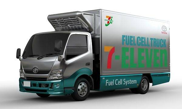 トヨタ　セブンイレブン　共同プロジェクト　燃料電池小型トラック