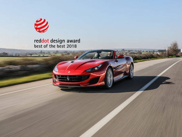Ferrari Portofino red dot design award best 2018 レッド・ドット：ベスト・オブ・ザ・ベスト