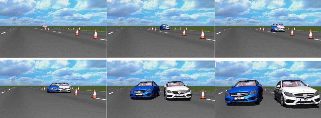 ダイムラー　ジンデルフィンゲン　最新型ドライビング・シミュレーター　ASMツールによるふたつの異なる車両の挙動の表現
