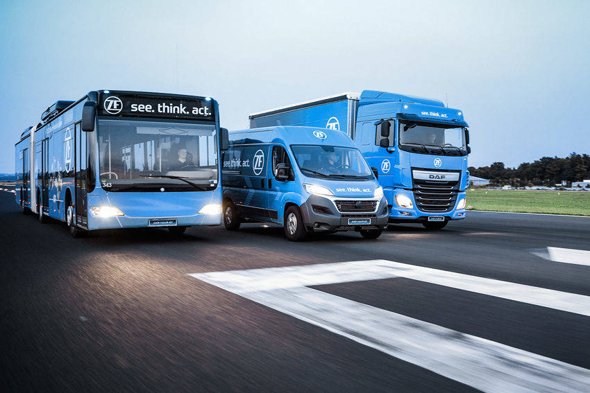 ZFはバス、大型、小型トラックにEV化、自動運転、コネクテッドのソリューションを提供