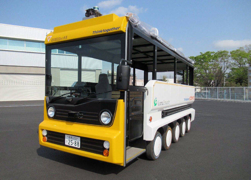 16名定員のバス型自動運転車「eCOM-10