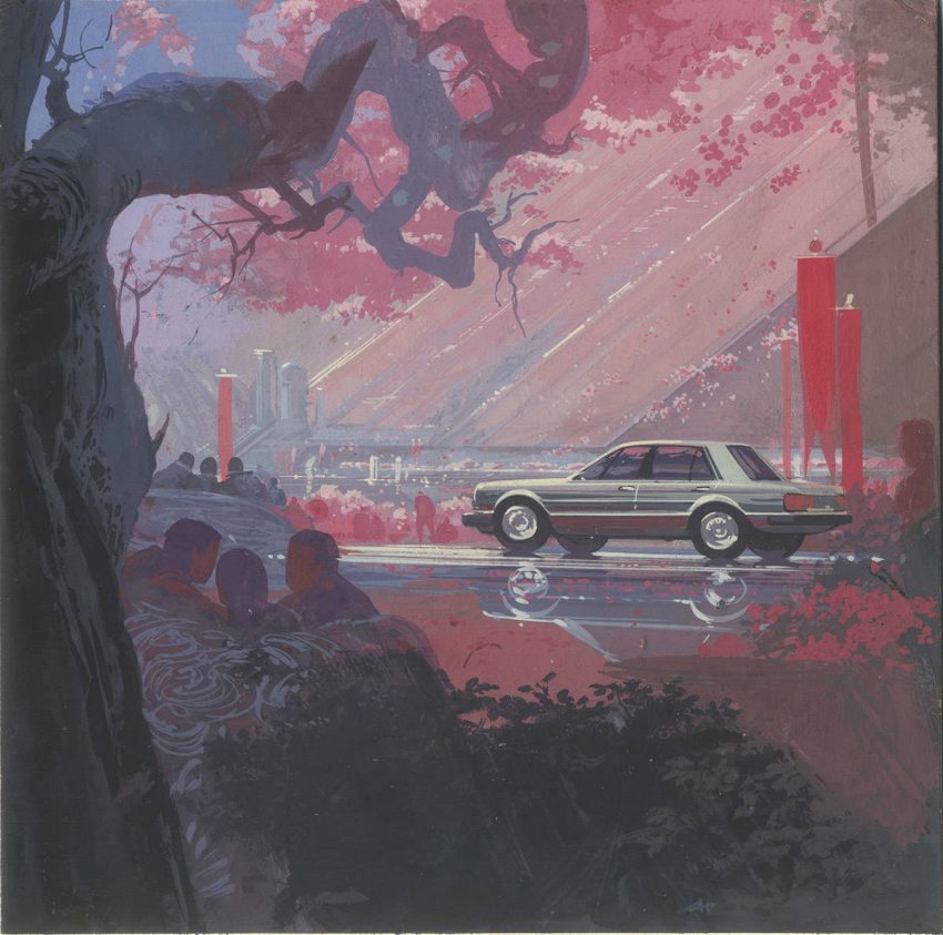 Honda in Cherry Blossom (C)Syd Mead, Inc.