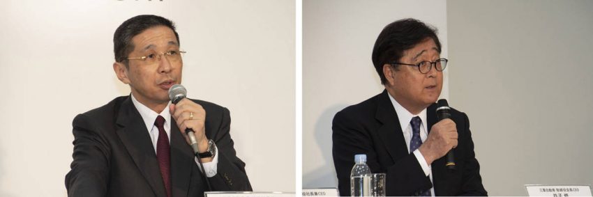 日産の西川CEOと三菱の益子CEO