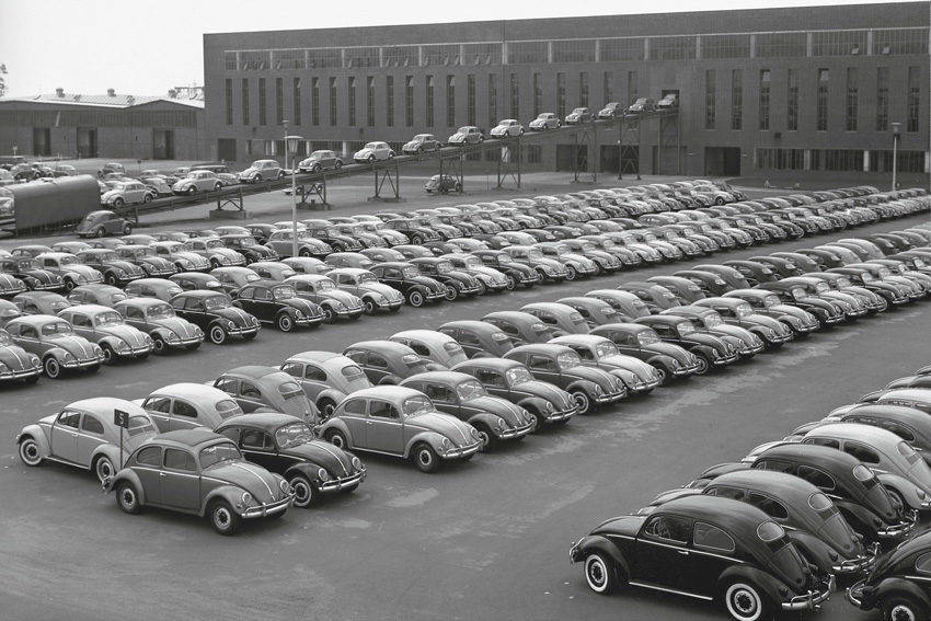 1956年当時のウォルフスブルグ工場