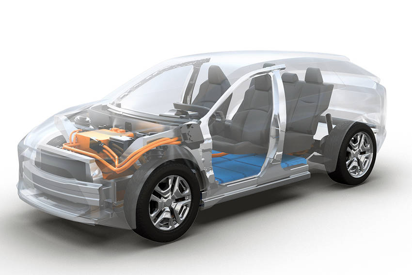 トヨタとスバルで共同開発するEVのSUVモデル。開発と生産がスバルと予測される