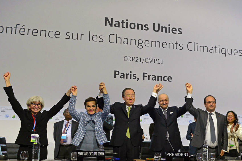 2015年にパリで開催されたCOP21の協定決定