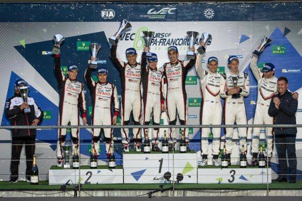 LMP1 Podium at the WEC 6 Hours of Spa - Circuit de Spa-Francorchamps - Spa - Belgium