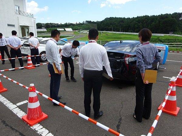Toyota Safety SenseとICSの実験風景