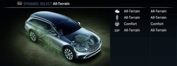 メルセデス・ベンツ　E220d・4MATICオールテレイン　車両情報画面