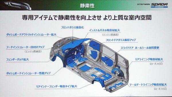 ホンダ　ステップワゴンをマイナーチェンジ　ハイブリッドモデル専用の遮音系装備