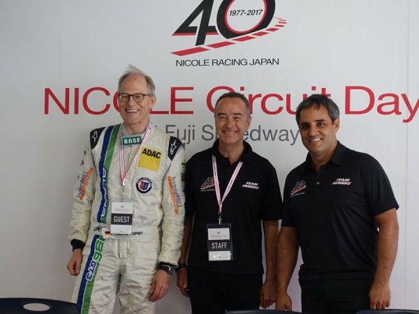 NICOL Circuit Day　アルピナ社長アンドレアス・ボーベンジーペン、ニコ・ローレケ社長、ファン・パブロ・モントーヤ