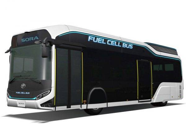 東京オリンピック時に東京で運行される燃料電池バス